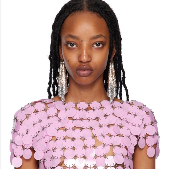 Paco Rabanne Jewelry - Paco Rabanne Gold & Silver Double Pixel Earrings